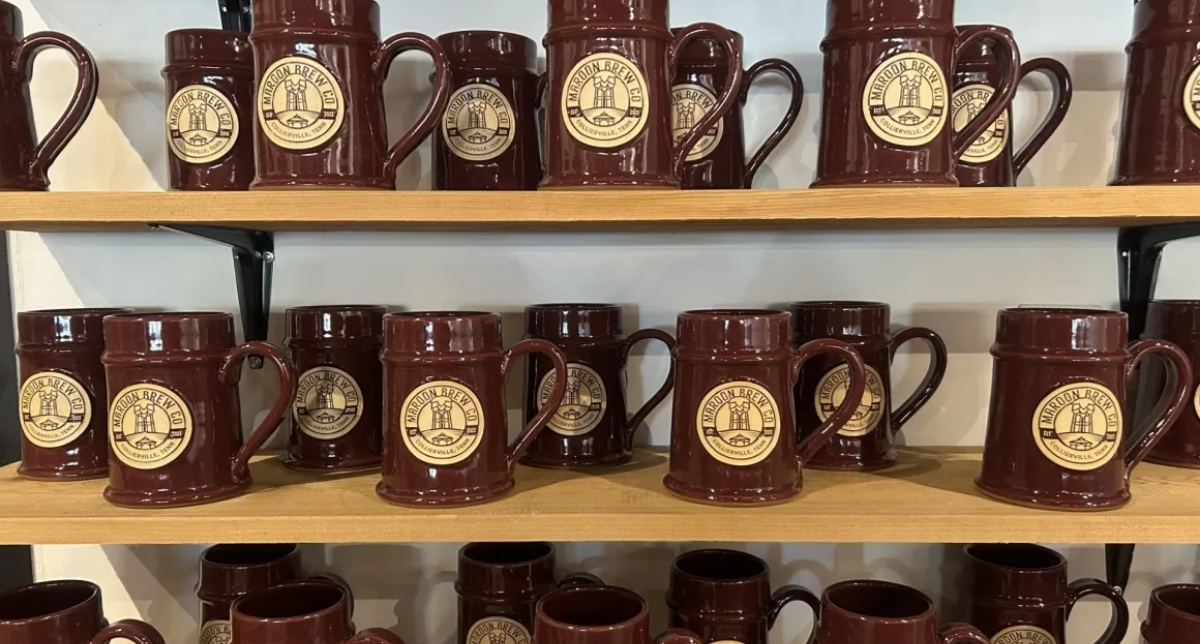 maroon brew co mugs